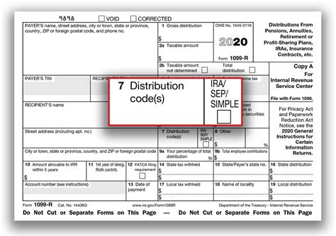 2018 1099-r w box 7g w total distribution x|box 7 r code.